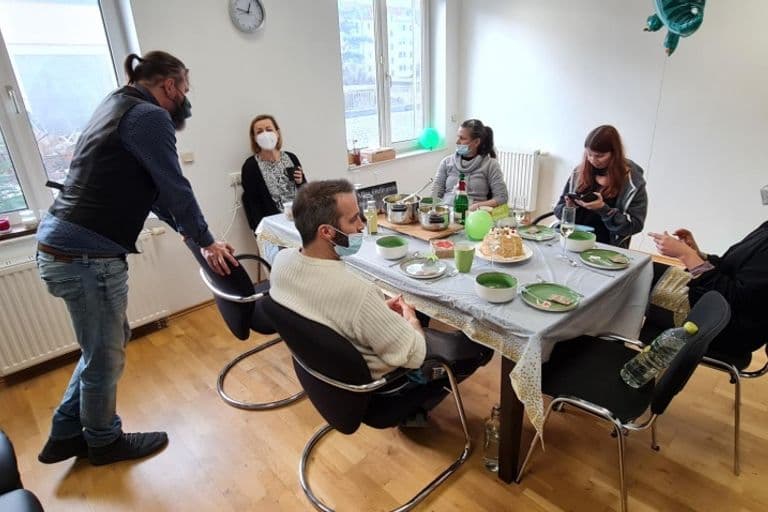 Jubiläumsessen in der Geschäftsstelle