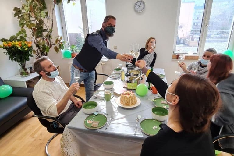 Jubiläumsessen in der Geschäftsstelle